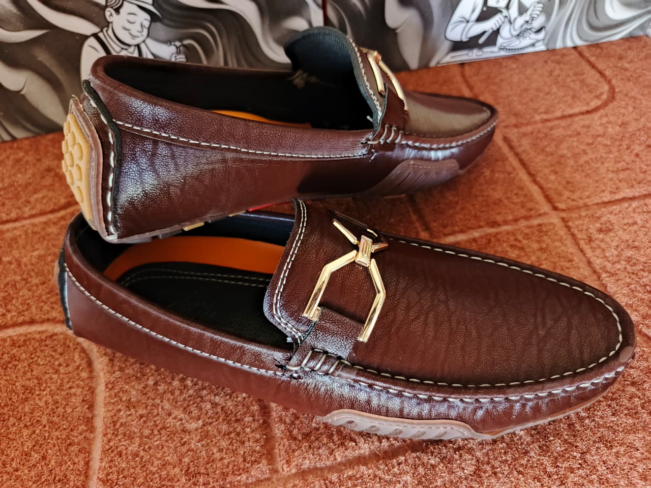 Men Comfortable & Pure Loafer - ALLOW TO OPEN- Brown Colour