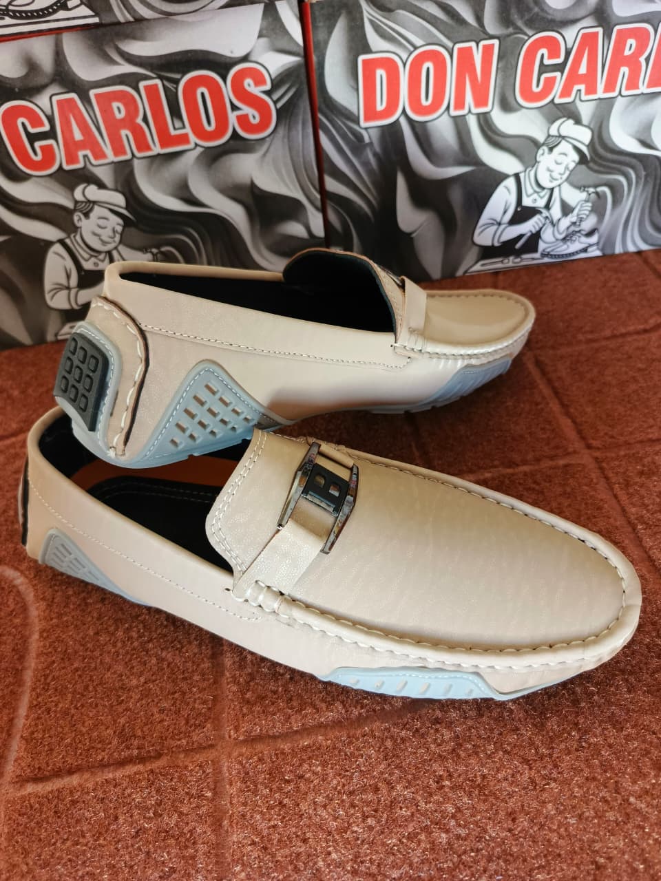 A Sleek And Stylish Loafer - ALLOW TO OPEN- Beige Colour