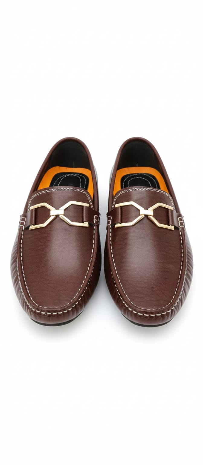 Men Comfortable & Pure Loafer - ALLOW TO OPEN- Brown Colour